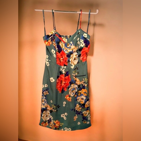 Moulinette Soeurs Dresses & Skirts - Moulinette Soeurs Teal Floral Dress